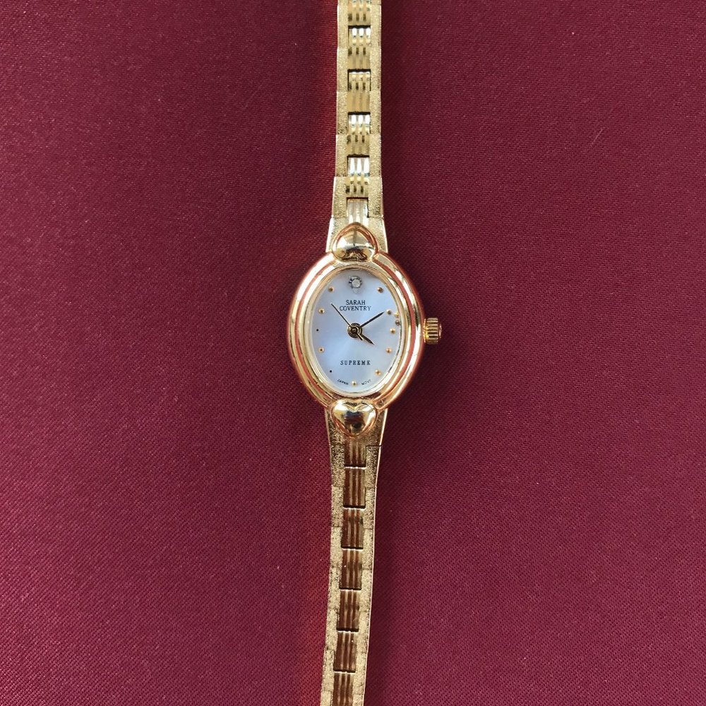 Sarah Coventry vintage gold watch